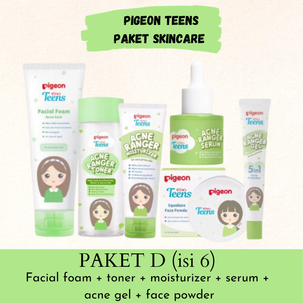 Pigeon Teens Acne Ranger 1 Paket Lengkap Skincare Anak Remaja