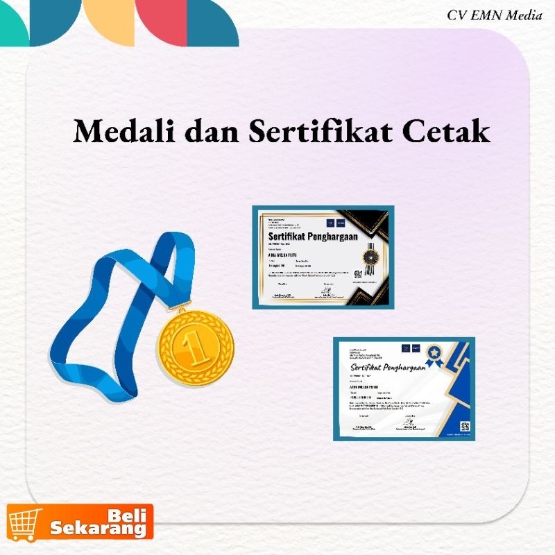 

Medali dan Sertivikat Cetak