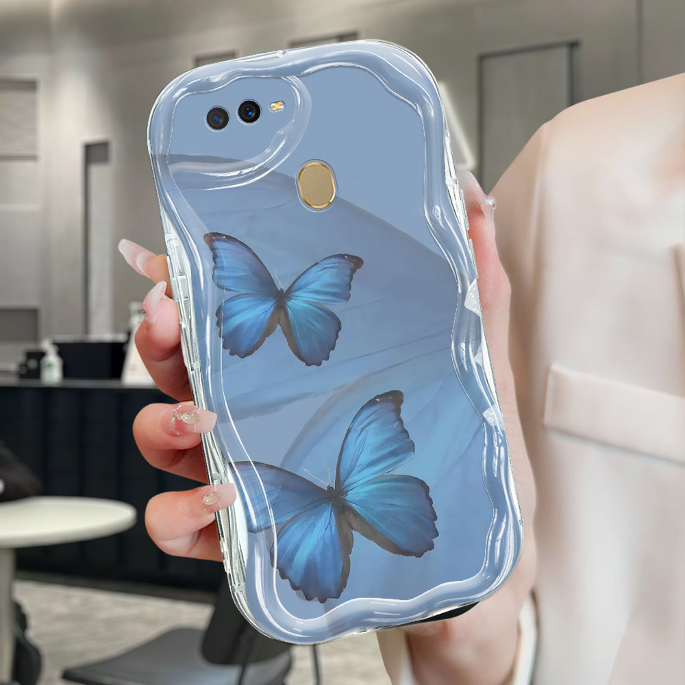 Casing Hp Untuk OPPO A12 A7 A5S A12S Phone Case Softcase Kesing Sofcase Cassing Beautiful Blue Butte