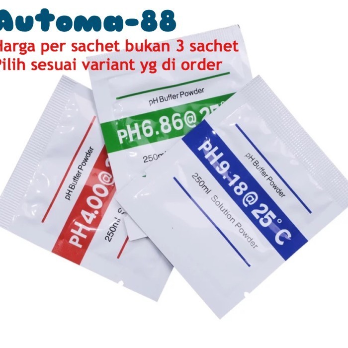 PH Powder Buffer per sachet Bubuk Kalibrasi PH Meter 4.01 6.86 9.18 - PH-6.86 KK01