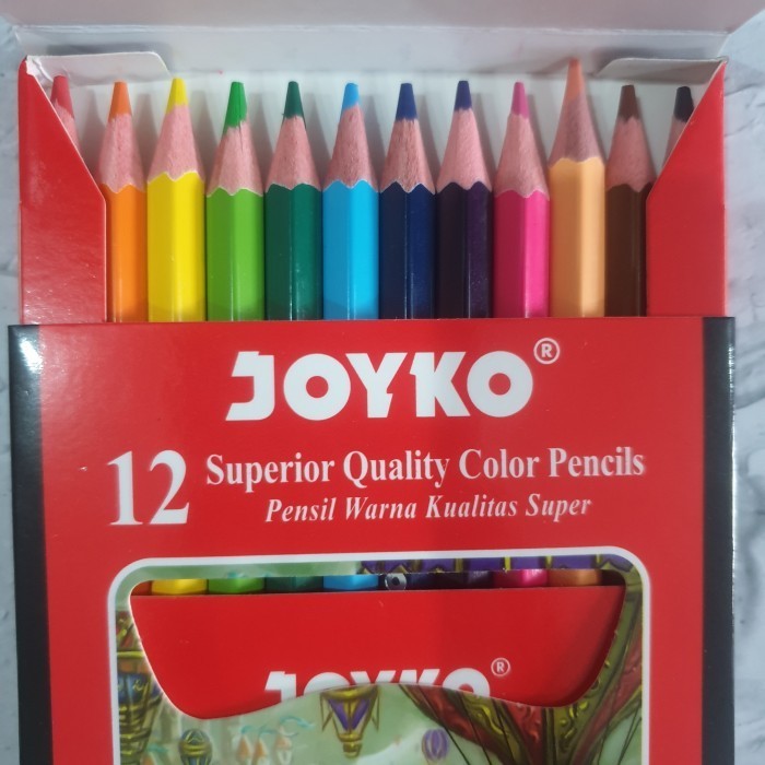 

✨LARIS✨ -Pensil Warna Joyko Pendek CP-102 12 W