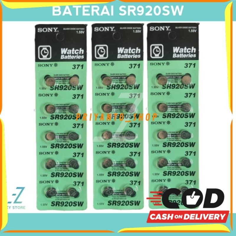 Baterai Jam Tangan Sony SR920SW 371 Batrai SR920