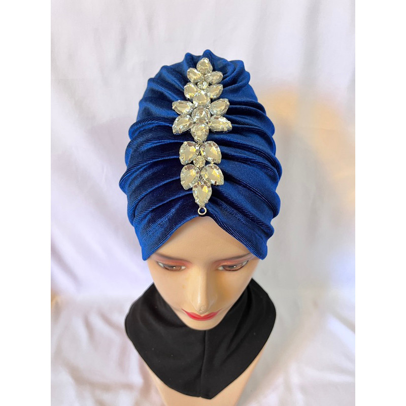 Terlaris ~Turban pesta turban instan swarozki Sunflow Turban pesta mewah Turban ciput turki premium 