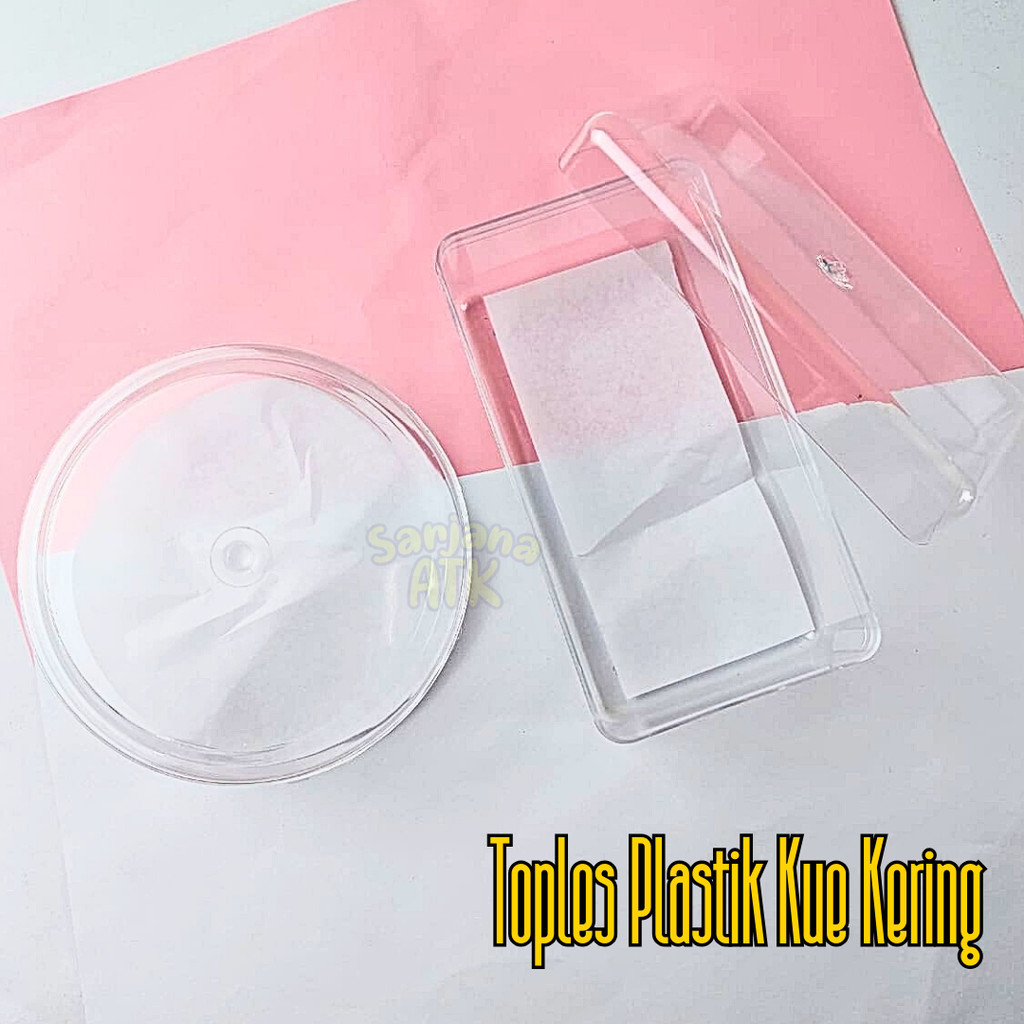 (1 DUS ISI 12 PCS) Toples Kue Kering / Toples Bening 250 gram