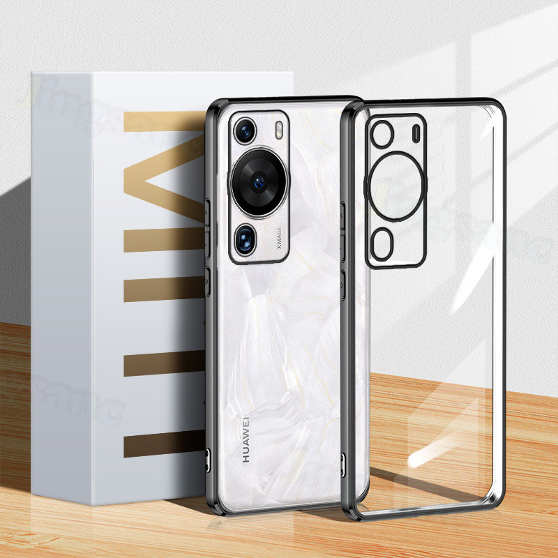 Casing HP Huawei P60 Pro/Huawei P60 Telepon Case Soft Silicone TPU Electroplating Clear Lens Protect