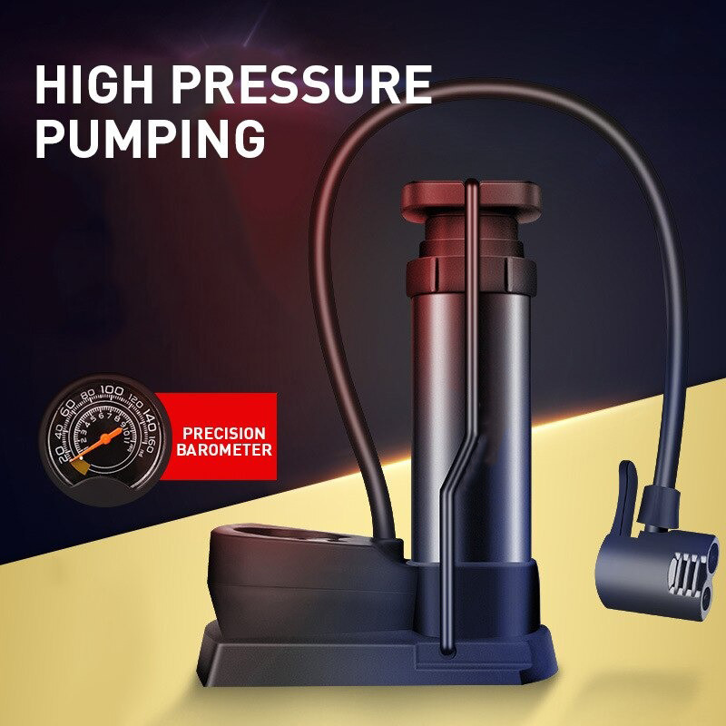 

XUNTING Pompa Angin Sepeda Portable Pump 160 PSI with Gauge - XT402