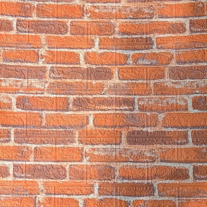 AU Paket Wallpaper Foam bata merah peredam panas dan suara