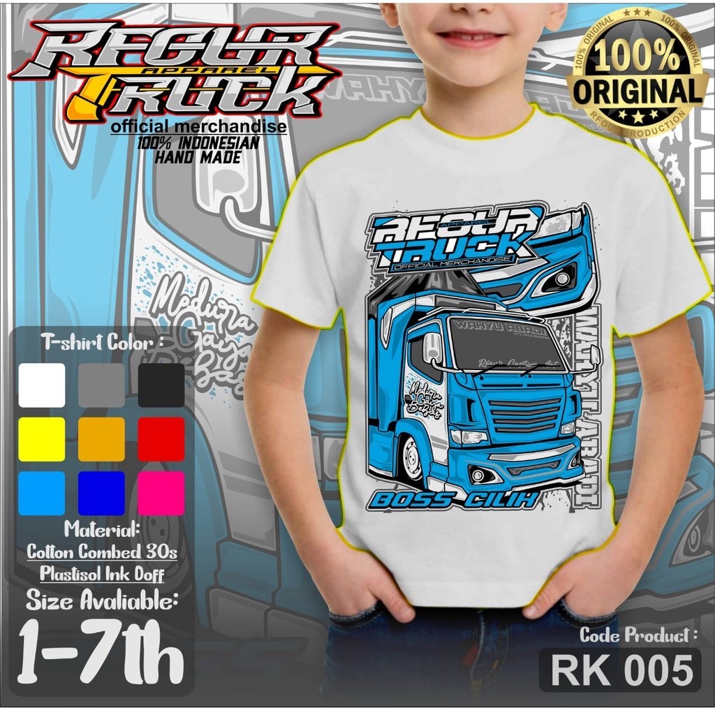 KAOS TRUK WAHYU ABADI ANAK ANAK KAOS TRUK OLENG WAHYU ABADI KAOS TRUCK MANIA ANAK KAOS ANAK GAMBAR T