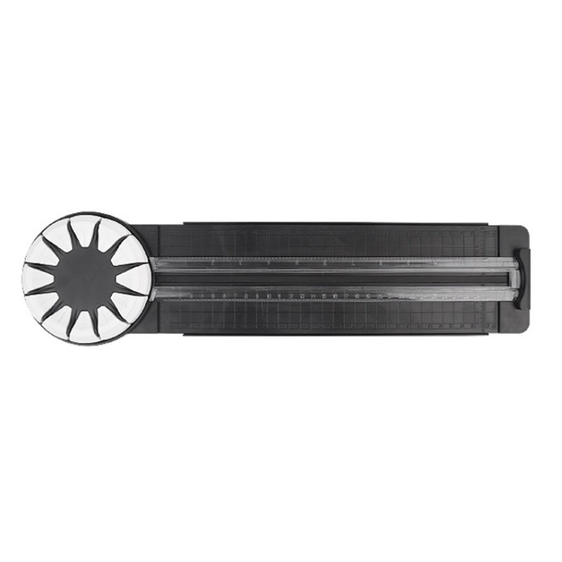 

1 PCS 12-In-1 Rotary Paper Trimmer, Plastic 12 Style Multifunctional Rolling Paper Cutter With 360°Rotating Blade Head