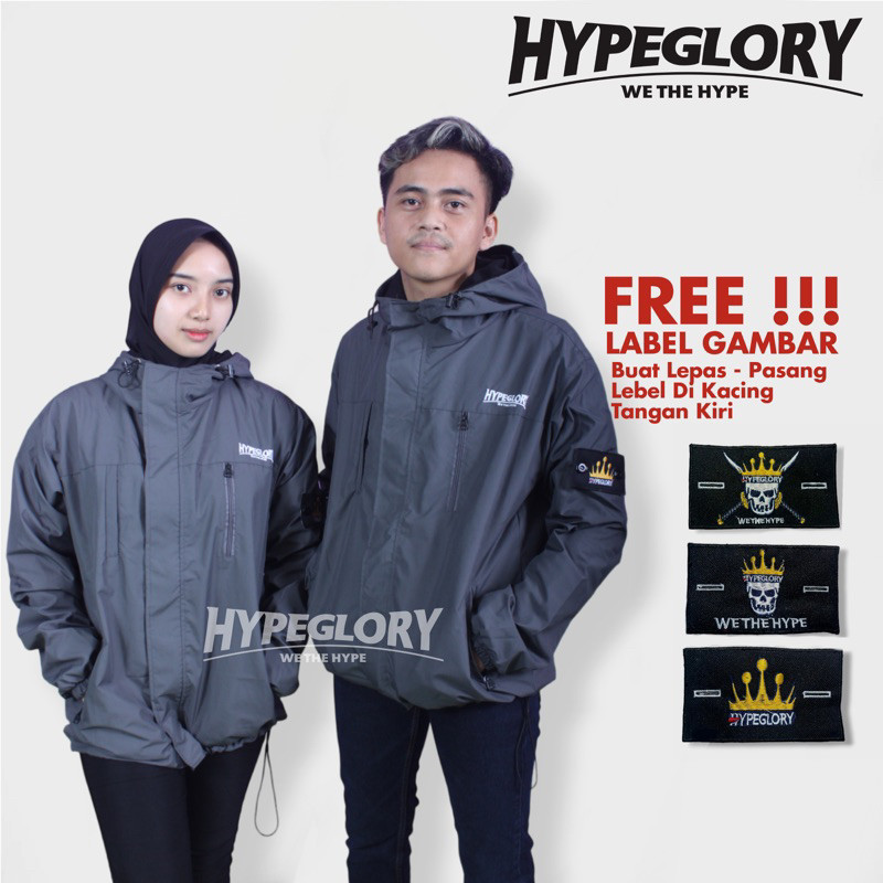 Jaket Parasut Waterproof Model tnf Hypeglory Merch  / Jaket Gunung / Jaket outdoor / jaket hiking / 