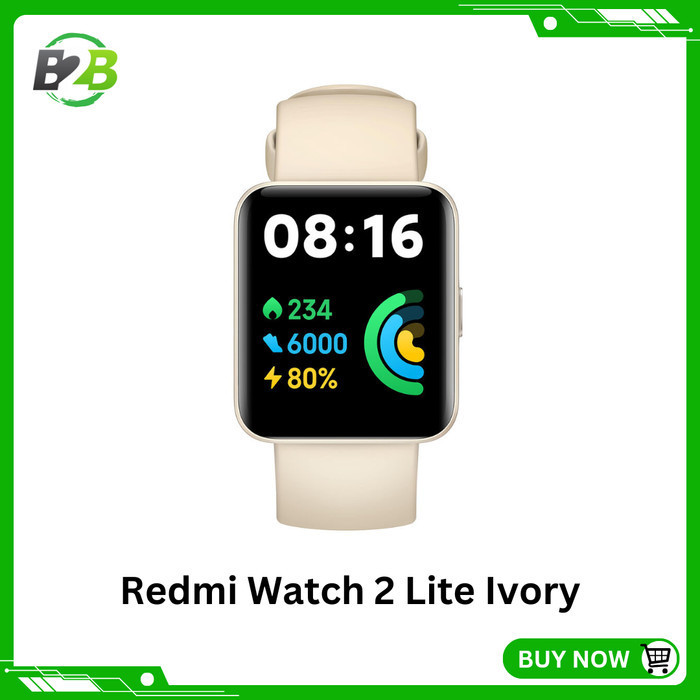Smart Watch Second Mi Redmi Original Smartwatch Bekas - RMW 2Lite Ivory