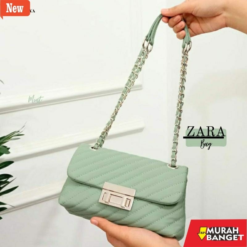 tas selempang wanita shopee haul zara slempang bordir tali rantai