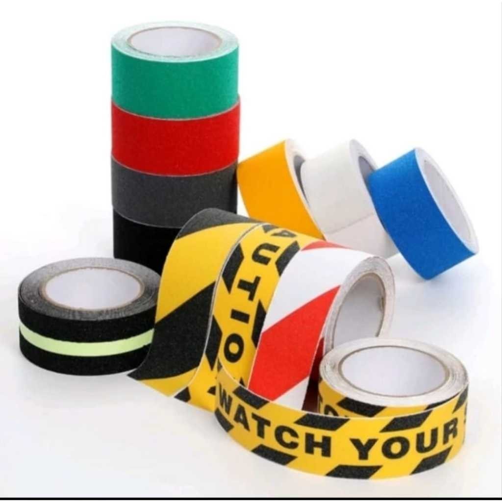 Lakban Lantai Anti Slip Tape Safety Grip Strong Traction Stiker Lantai Sticker
