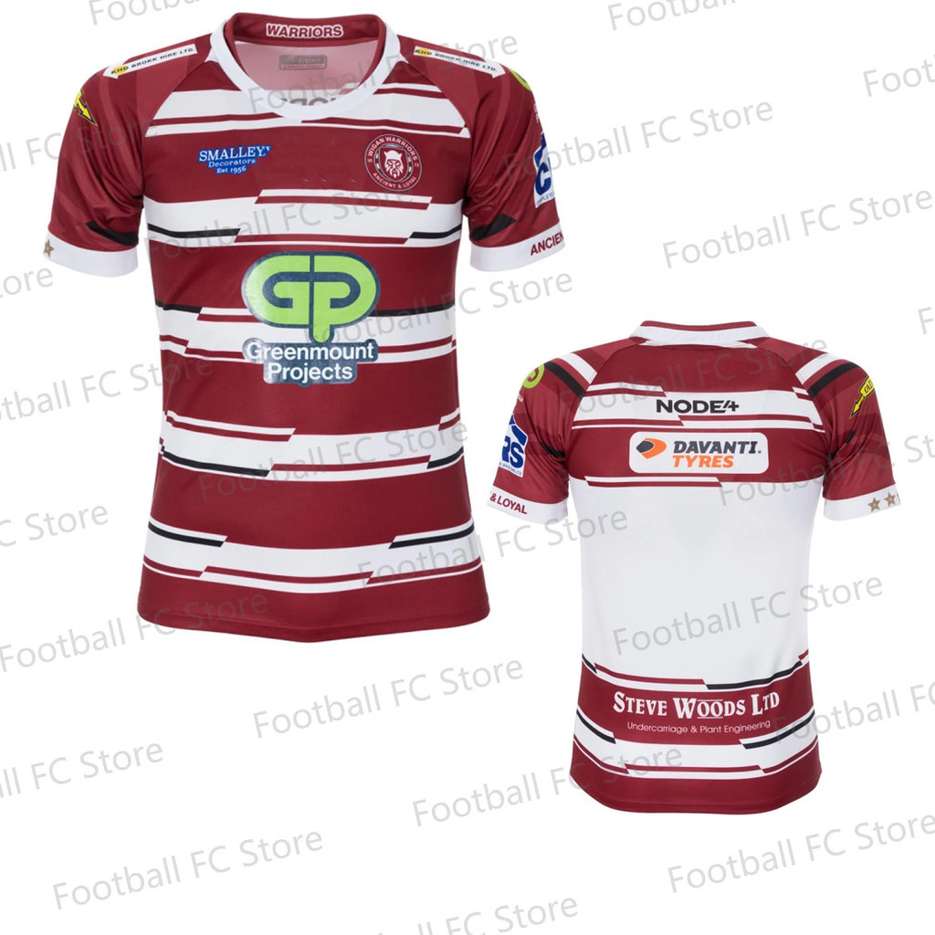 2024 New Arrival Summer Britain Wigan Warriors SUPER LEAGUE Rugly Adult  Training Jersey Kid Uniform
