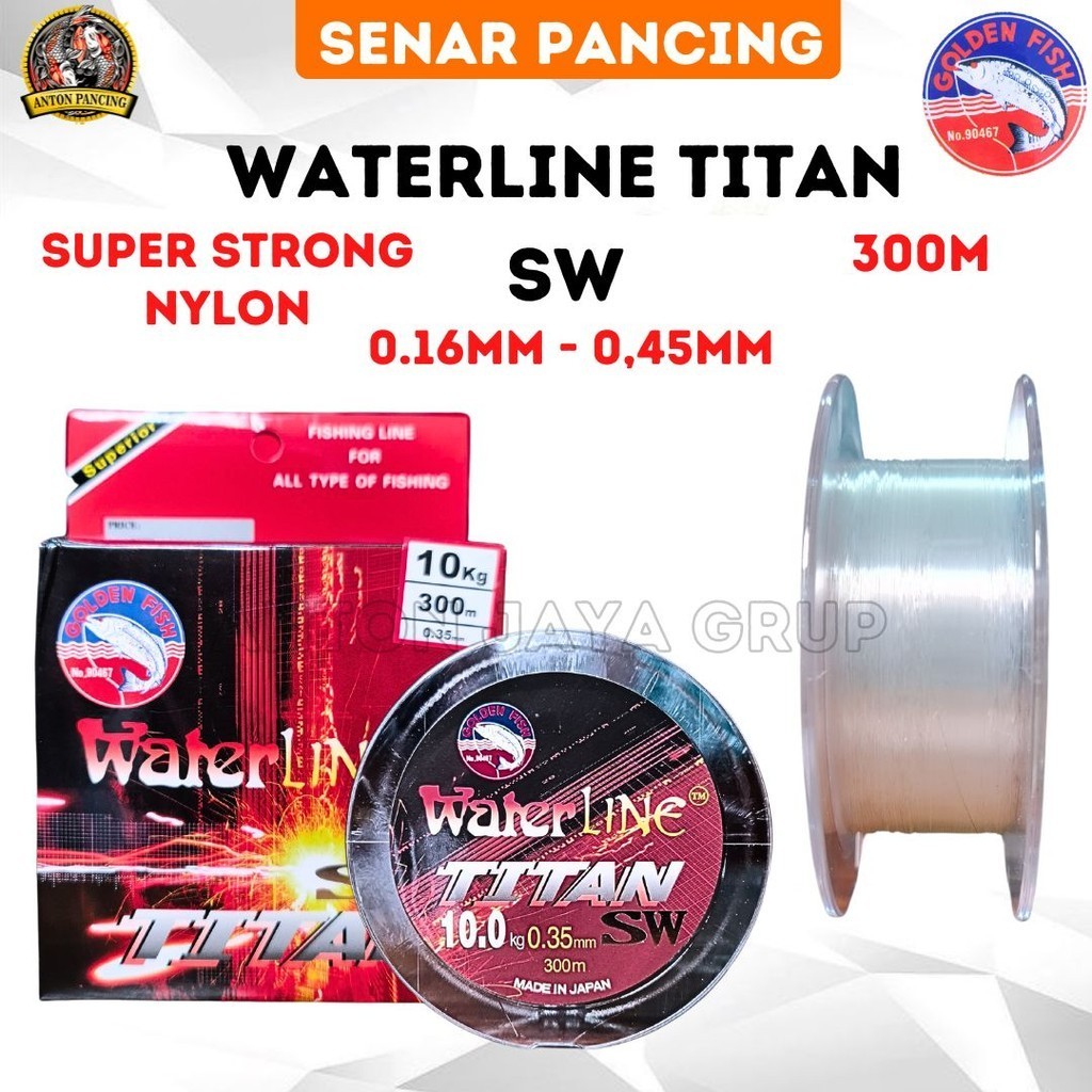 Senar Pancing Golden Fish Waterline Titan SW 300M