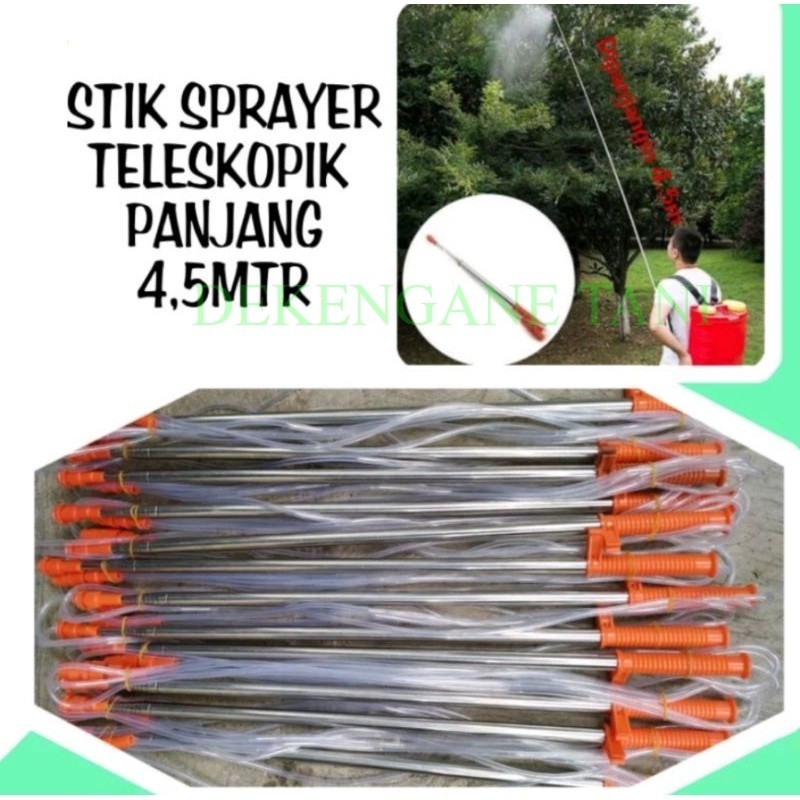 STIK SPRAYER PANJANG 4,5 METER/ STIK TELESKOPIK PANJANG 4,5 METER/ STIK SPRAYER ELEKTRIK PANJANG 4,5