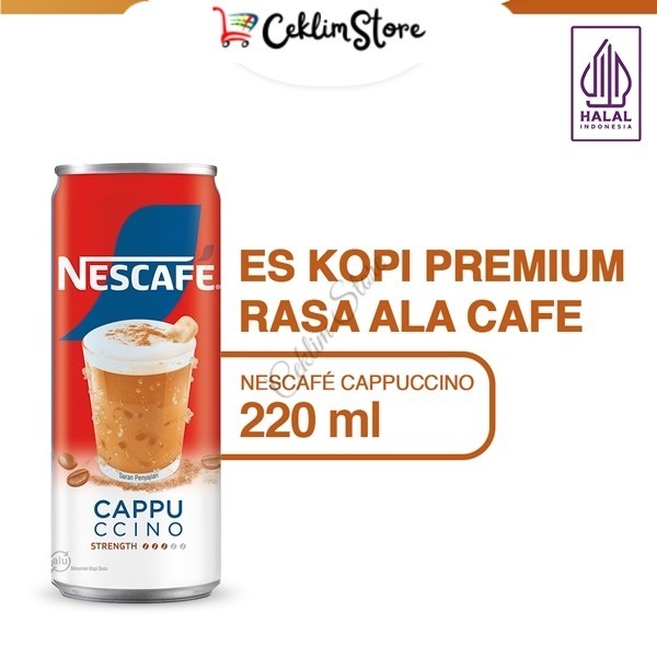 

NESCAFE Kopi Minuman Kaleng Rasa Cappuccino Can 220ml