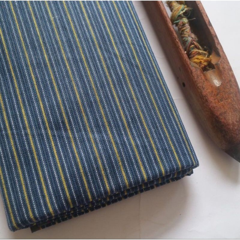 Atasan Lurik Kain Lurik Biru Kuning