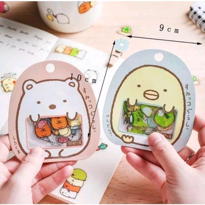 

(TL) Stiker Desain Jepang Isi 50pcs Stiker Kawaii Sumikko Gurashi ~ GMT