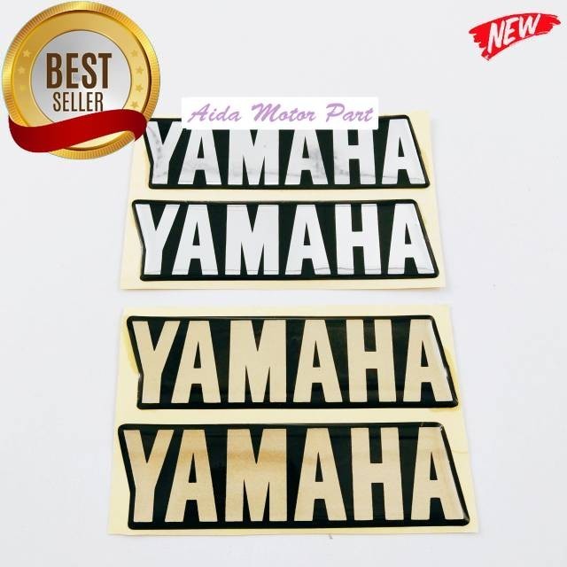 emblem logo YAMAHA RX KING tutup aki gold crome thailand thailok termurah  Sticker