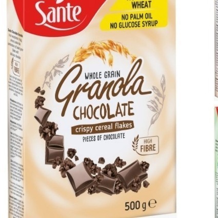 

sante Granola whole grain chocolate 500gr cereal sereal