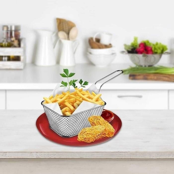 Erok Erok Keranjang Kentang Goreng Fries Rack Deep Fry Basket Large