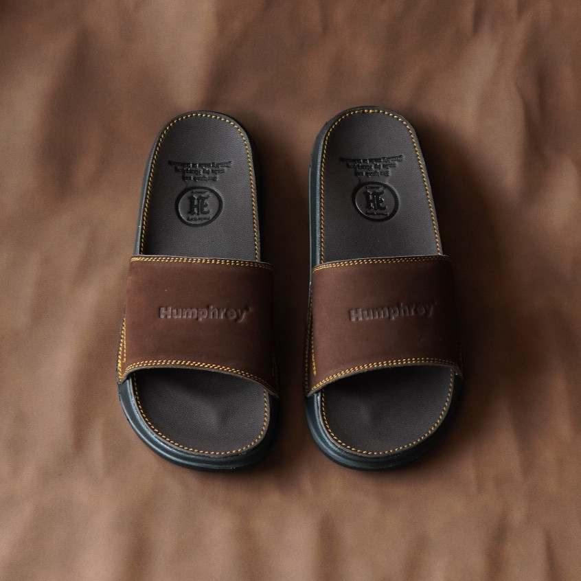 sandal slip on/sandal kulit garut/sandal pria/sandal humprey/sandal pria wanita/kulit garut/sandal v