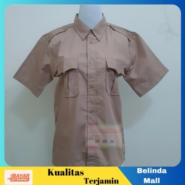 

⭐KUALITAS TERBAIK⭐ Seragam sekolah baju Pramuka lengan pendek kantong atas SD/SMP/SMA 6 7 Terlaris