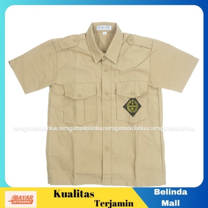 

⭐COD⭐ MURAH Baju Pramuka Coklat Seragam Sekolah SD Cowok Pendek 7