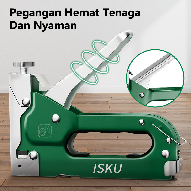 

Isku Alat Staples Tembak Kertas Kayu Jok Motor Gun Tacker Steples Stapler Tembak 3 Jenis Staples