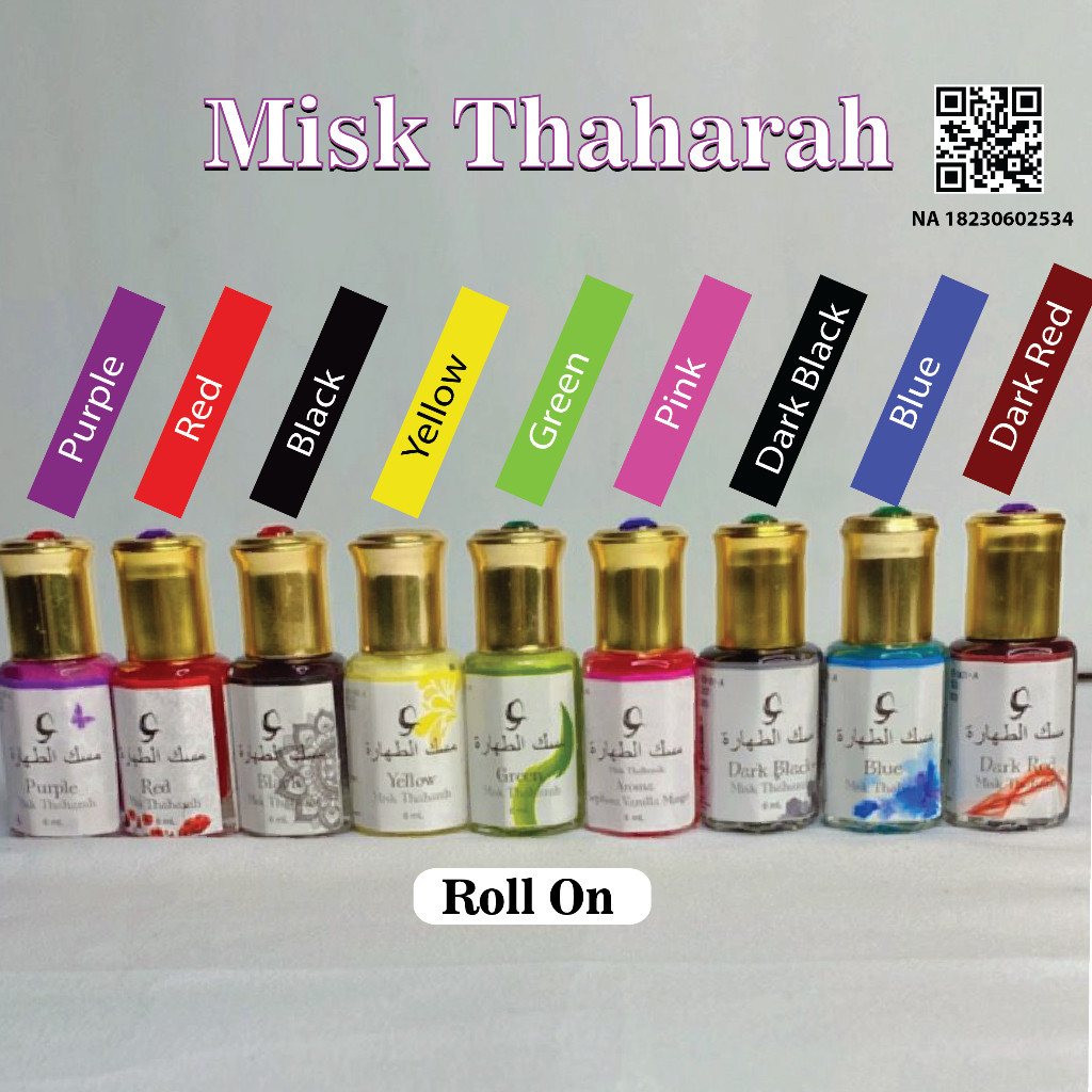 Misk Thaharah parfum miss V 6ml - Roll On (BPOM) misk thaharah 100% ORIGINAL 6ml