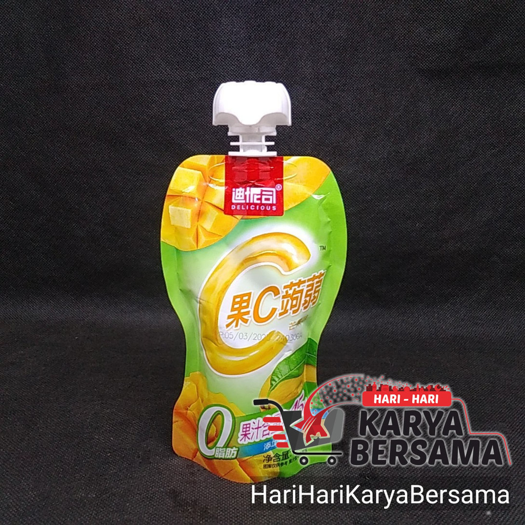 

MINUMAN JELLY DELICIOUS FRUIT C KONJAC JELLY RASA MANGO 150GR