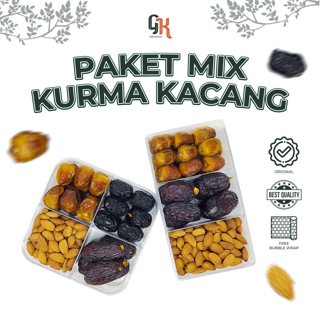 

Hampers Paket Kurma Kacang Premium Mix 3in1 & 4in1