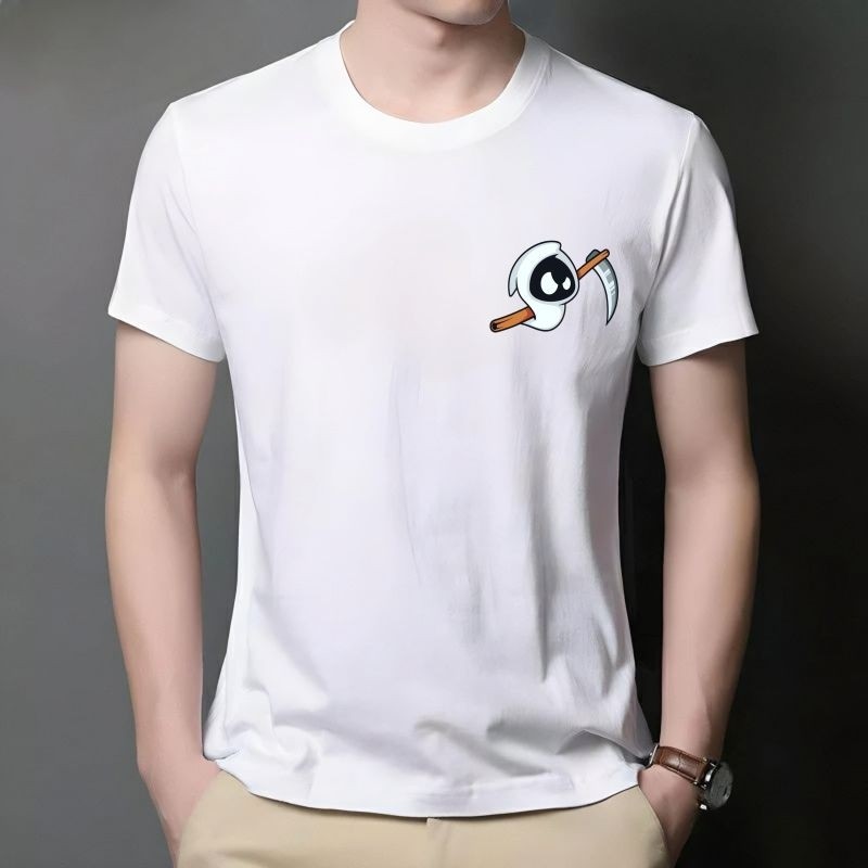 Baju kaos oblong pria pakaian cowok berlogo casper p modern dan elegan