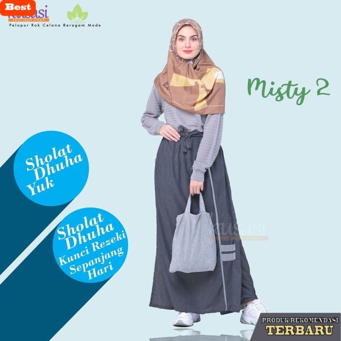 rok wanita kekinian CELANA TRAINING MUSLIMAH/ROK CELANA OLAHRAGA WANITA - Hitam, S