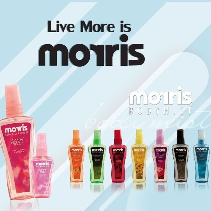 MORRIS BODY MIST COLOGNE LONG LASTING PARFUME 100ml 50ml CUTE TRENDY 50ML/parfum baju/parfum laundry
