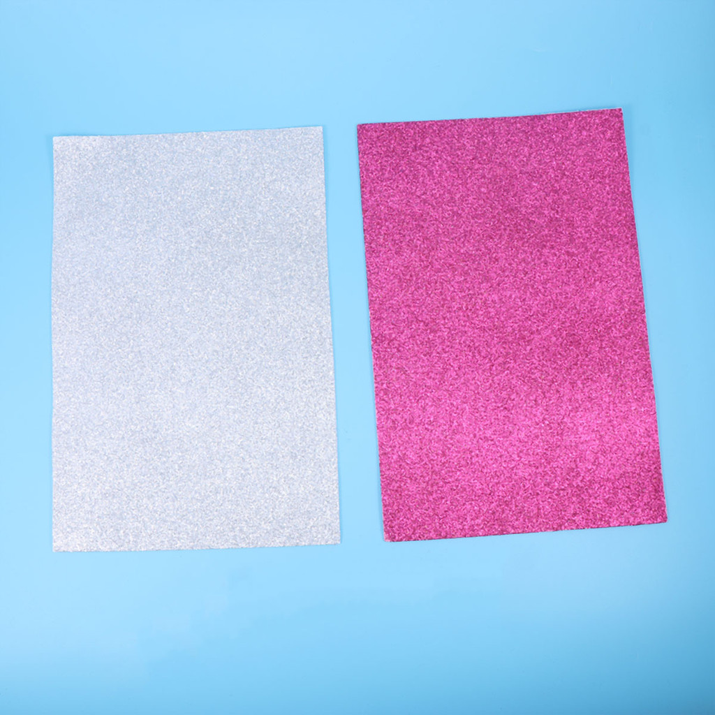

10 Sheets Scrapbook Folding Paper Lucky for DIY Manual Material Colored Glitter