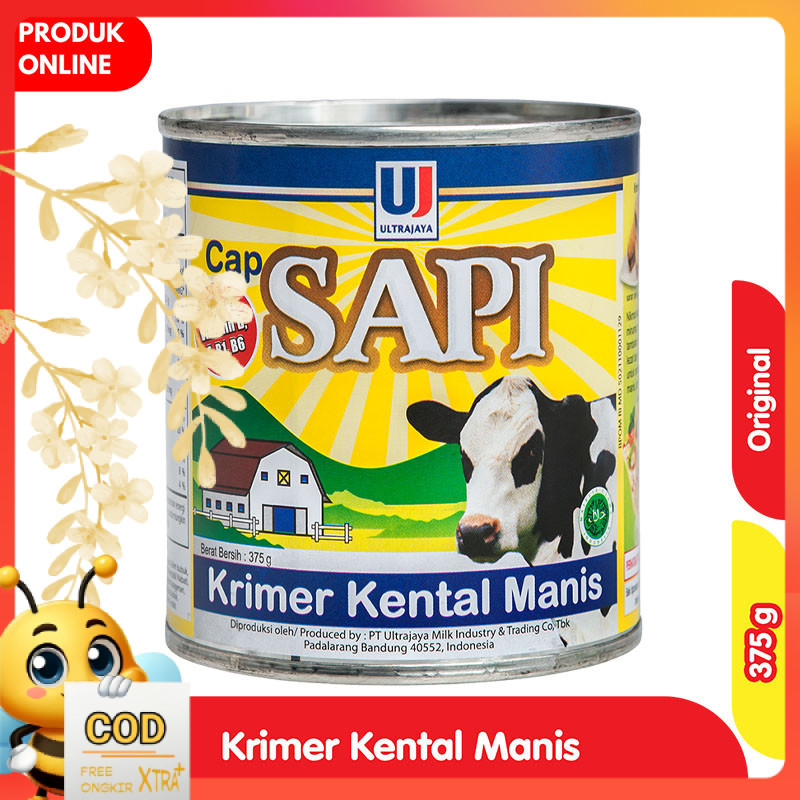 

Ultra Cap Sapi Krimer Kental Manis Kaleng 375 g