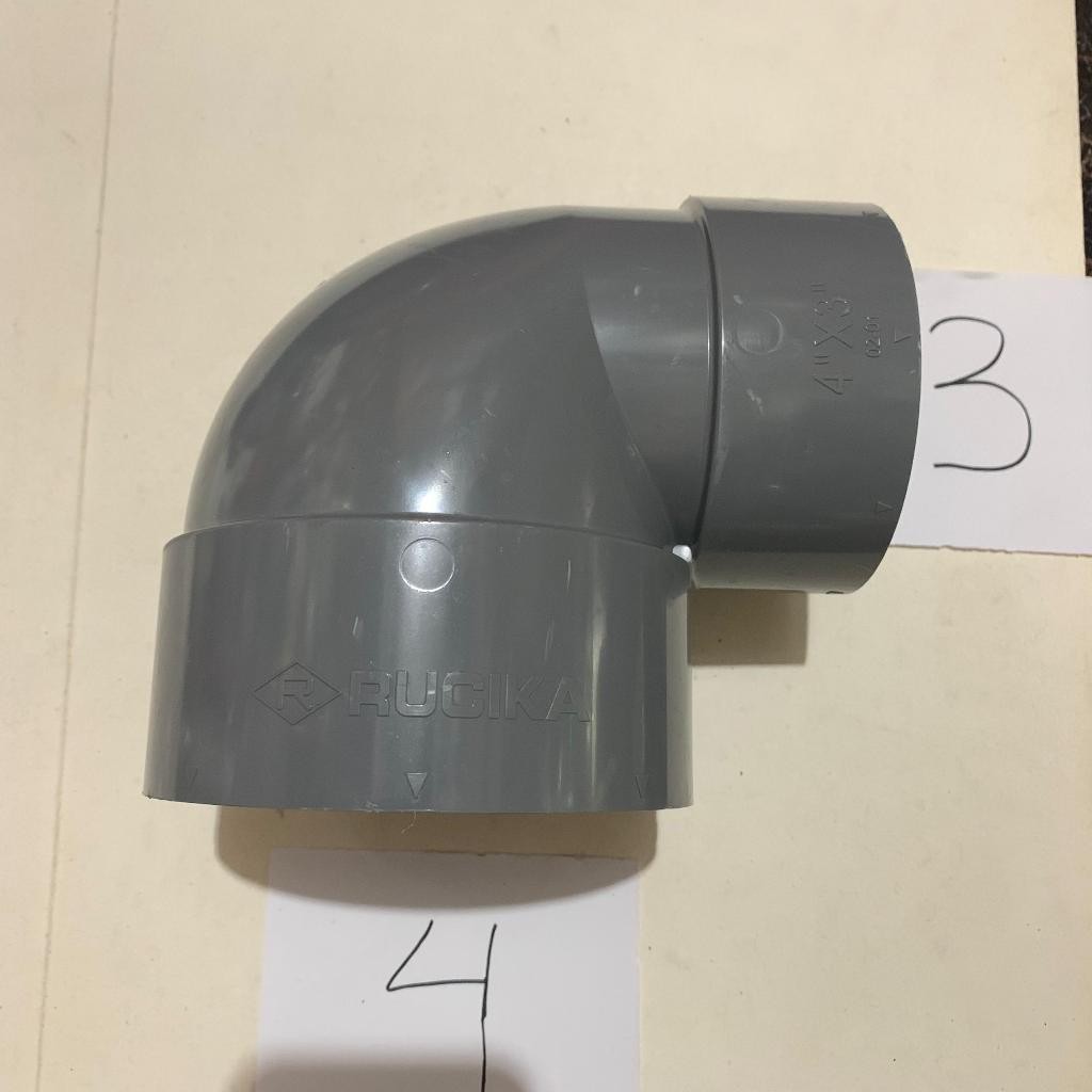 Elbow Increaser 4"x3" RUCIKA/Knee Bengkok RUCIKA/Elbow PVC RUCIKA 4"x3"