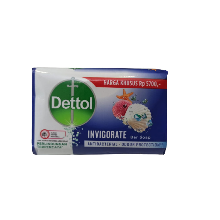 Dettol Sabun Batang Anti Bakteri Invigorate 100gr - Pharma Mart