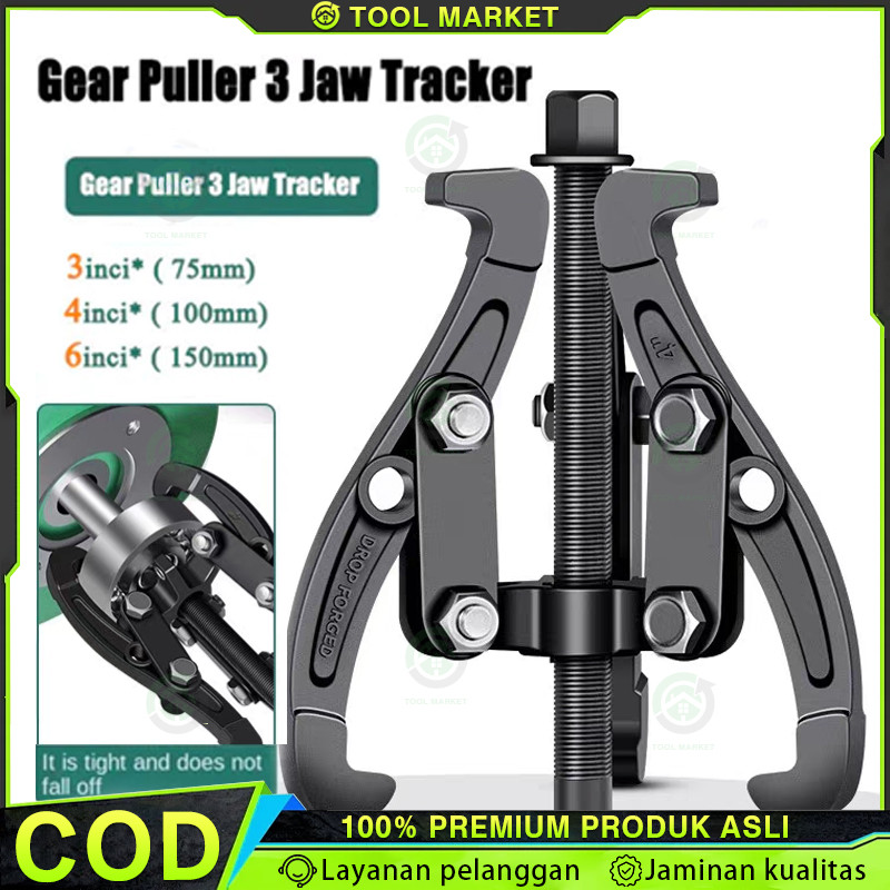 

Treker 3 Kaki 6Inch/4Inci/3Inci Treker Bearing 3 Kaki - Gear Puller 3 Jaw Tracker, Alat Pencabut Bearing Laher ALAT MELEPAS BEARING - ALAT MELEPAS LAHER Bahan Berkualitas Tinggi Alat Pencabut Bearing Laher COD Ready Stock