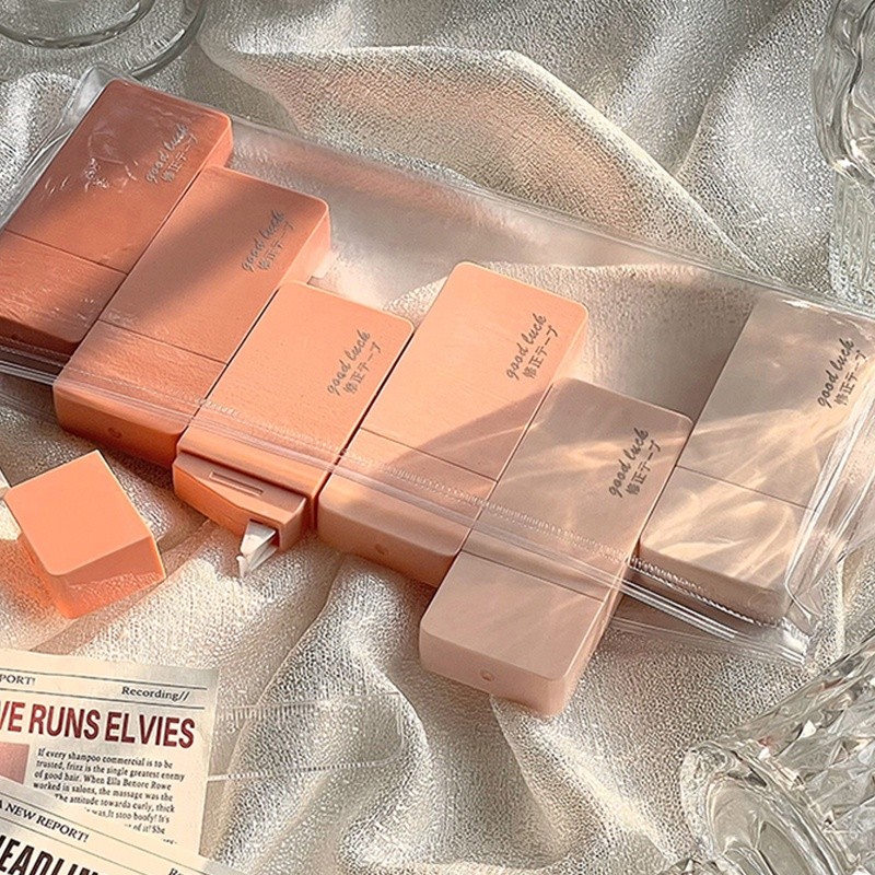 

6pcs Tape Koreksi Warna Gradien Portabel Siswa Kapasitas Besar