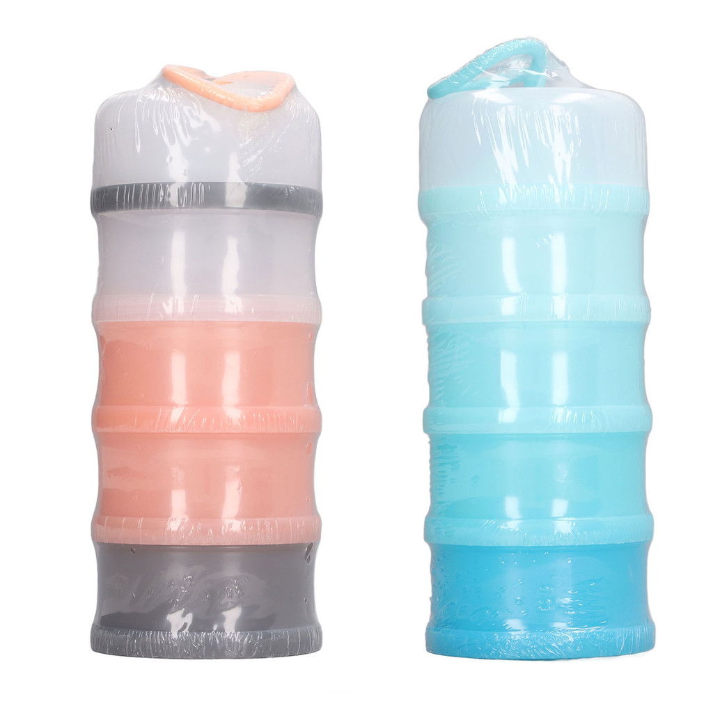 

Portable Milk Powder Dispenser 3 Layers Stackable Portable Snack Food Storage Formula Container for Outdoor Travel Baby