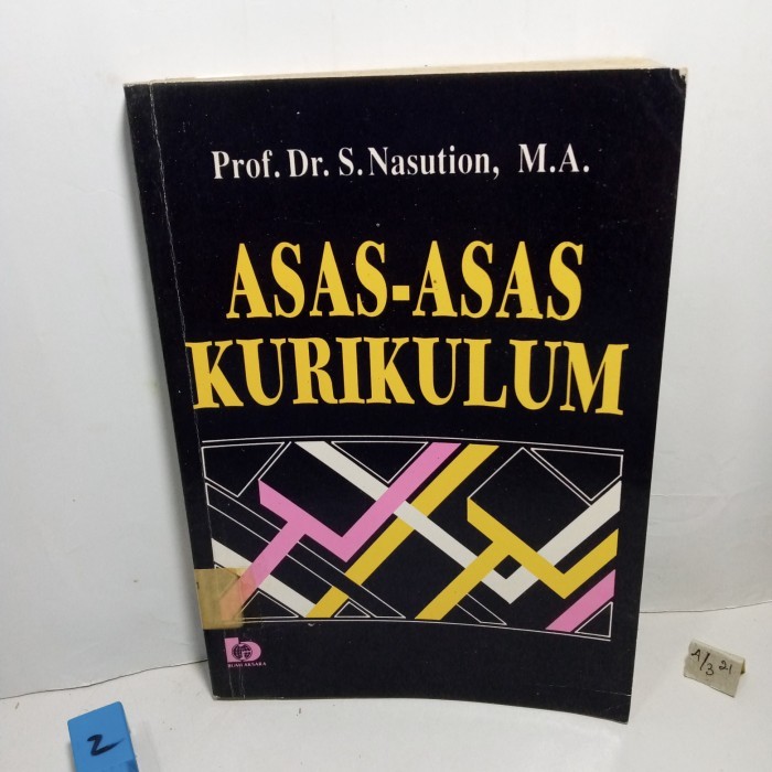 buku pendidikan asas-asas kurikulum 284 hal ex perpus