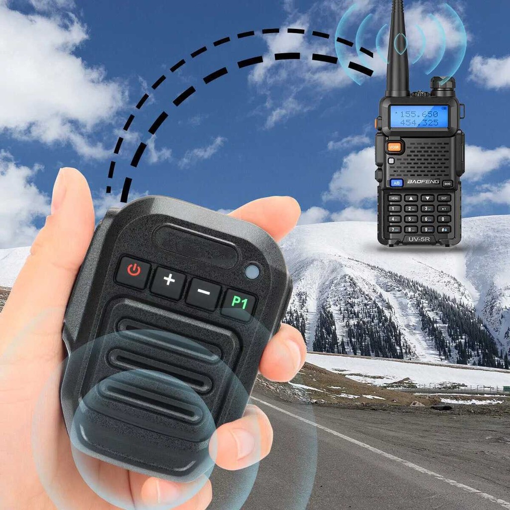 Speaker Microphone Walkie Talkie PTT Wireless Bluetooth - T5