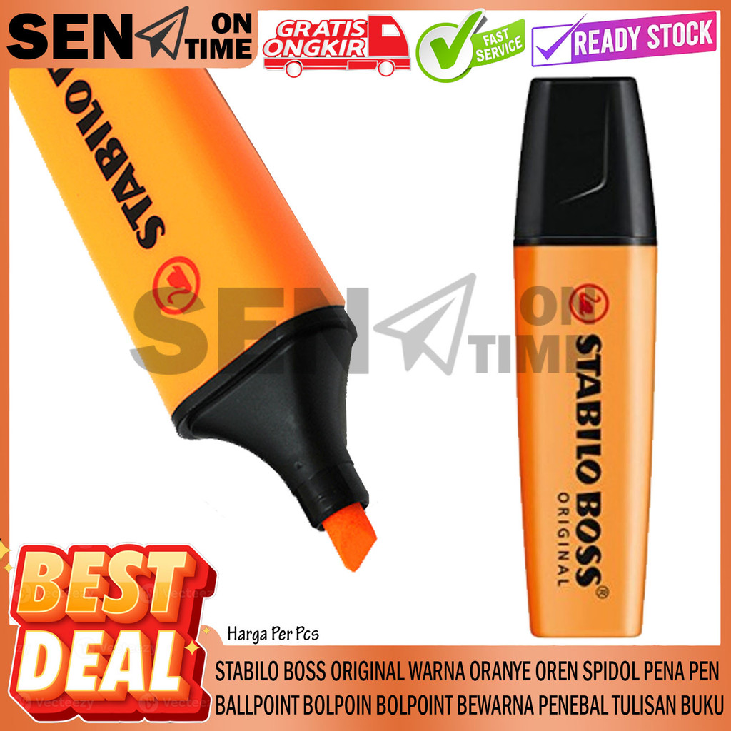 

Stabilo O Oren Per Pcs Plastik Tinta Menulis Menggambar Mewarnai Mengoreksi Dokumen Stiker ranye Original Boss Spidol Warna Pena Sorot Pen Alat Tulis Sekolah Kantor Atk Fluoresensi Penyorot Highlighter Korekasi Berkas Dokumen Penebal Buku Tulisan