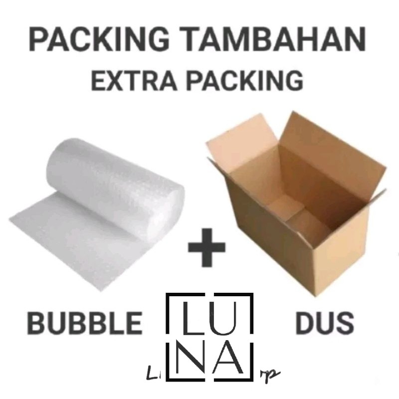 

Extrapack Tambahan Packing Extra packing Kardus dan Bubble Wrap
