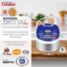 <KSE> COSMOS Rice Cooker Digital 6in1 CRJ-3801 D - 1L