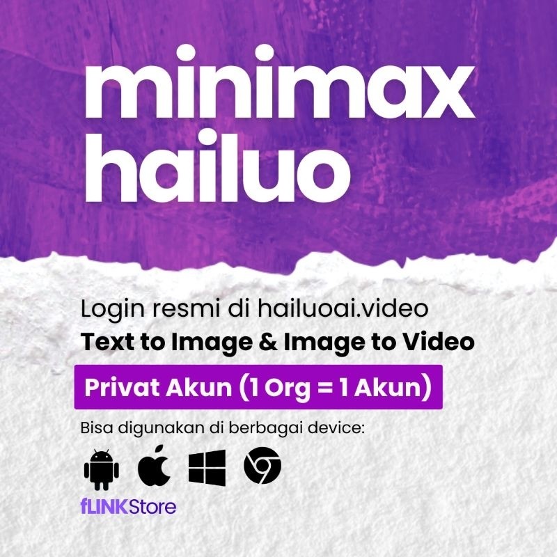 MINIMAX HAILUO AI REALISTIC VIDEO GENERATOR 30 HARI RESMI