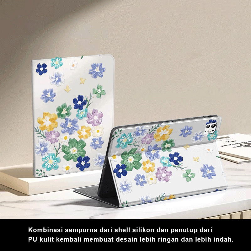 Bunga kecil yang berwarna-warni Case tablet Samsung  A8 10.5 inch A9 8.7 inch A9+ 11 inch S6 Lite 10